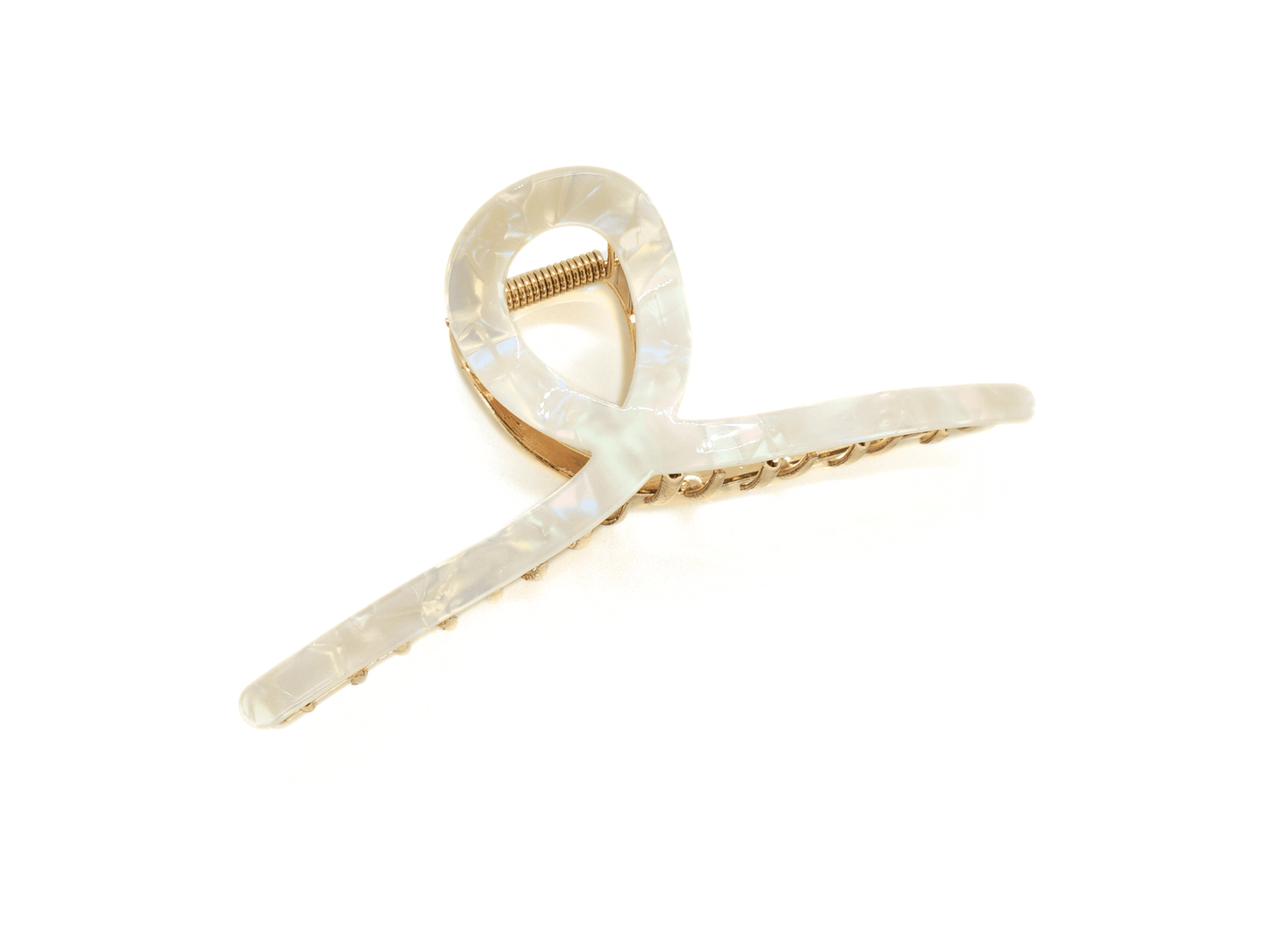 Mermaid White Twisted Hair Claw Clip - cllovestudio