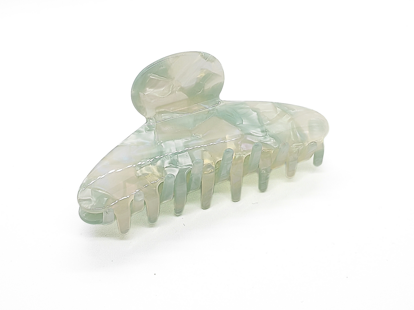 Mint Pearl Iridescent Hair Claw Clip - cllovestudio