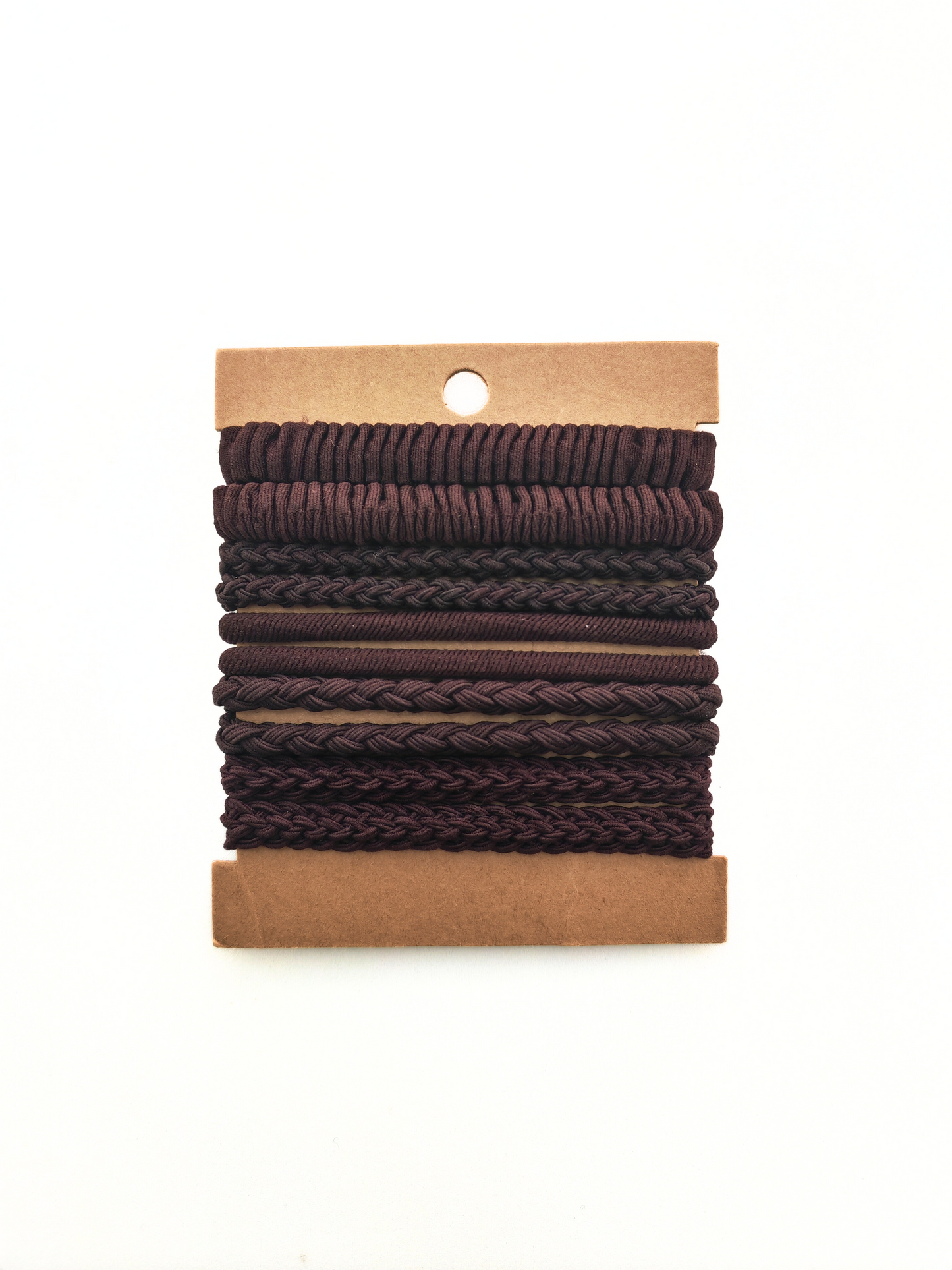 Premium Braided Hair Elastics - Neutral Shades (10-Pack) - cllovestudio