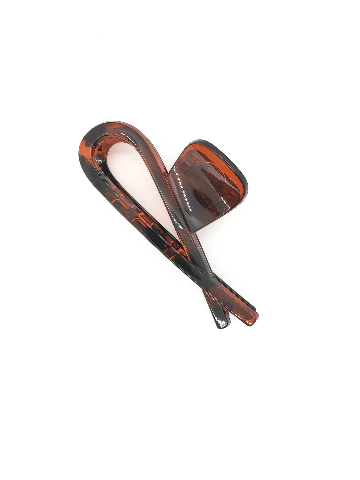 Simplistic Glossy TortoiseshellFishtail Hair Claw - cllovestudio