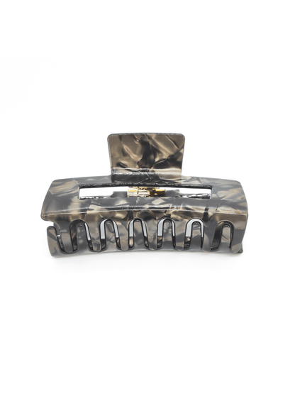 Smoky Marble Rectangular Hair Claw Clip - cllovestudio