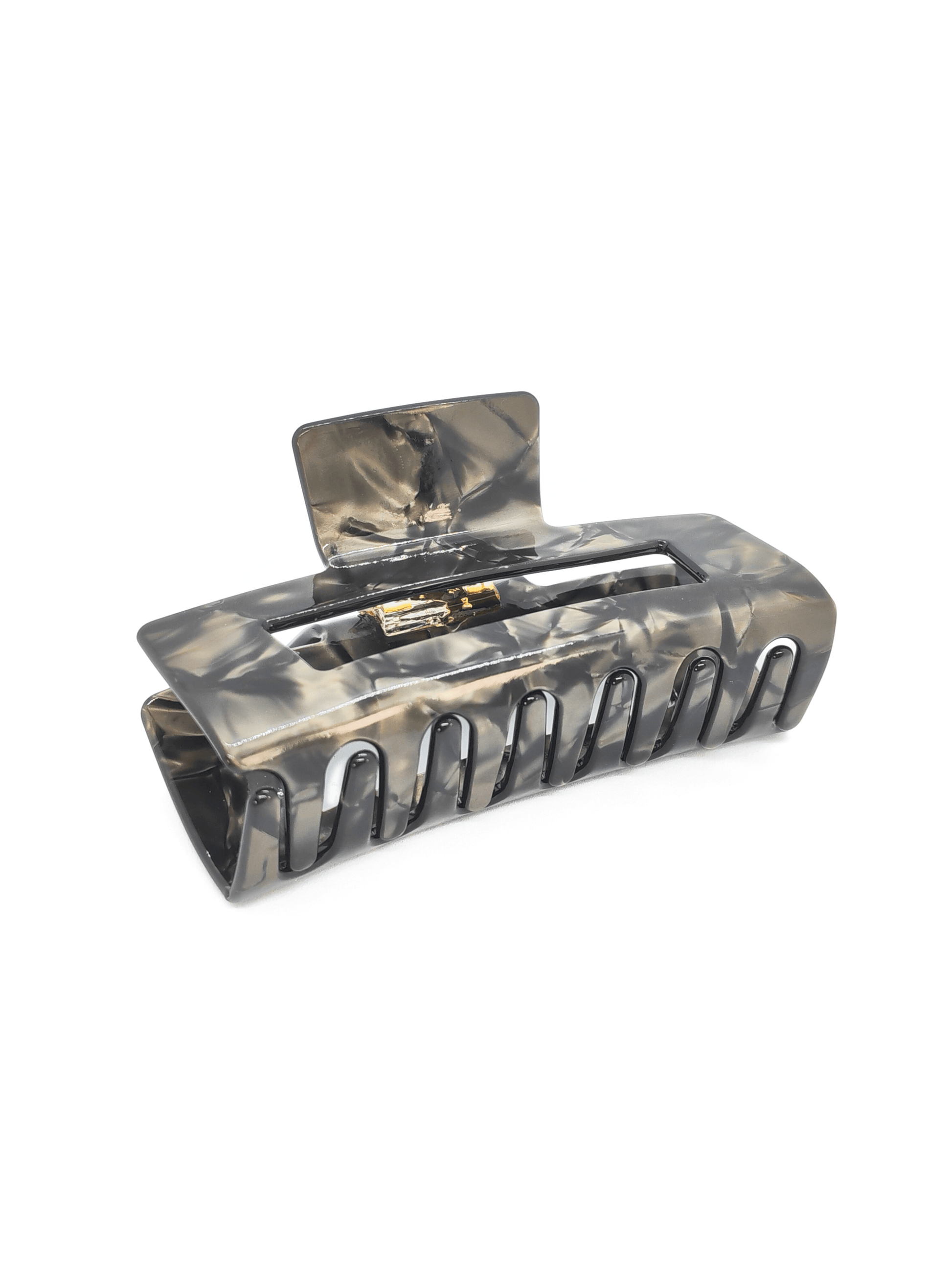 Smoky Marble Rectangular Hair Claw Clip - cllovestudio