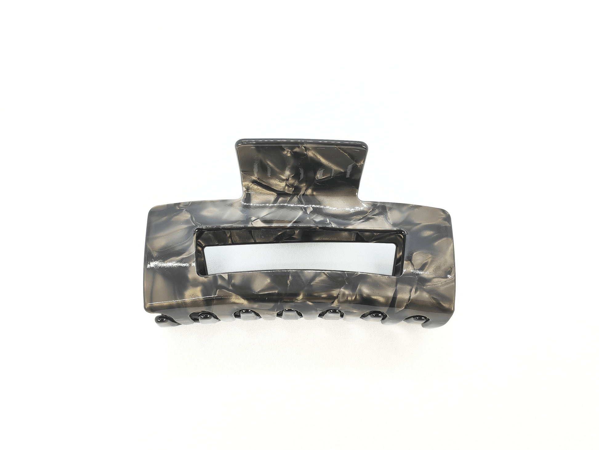 Smoky Marble Rectangular Hair Claw Clip - cllovestudio