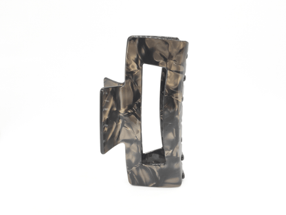 Smoky Marble Rectangular Hair Claw Clip - cllovestudio