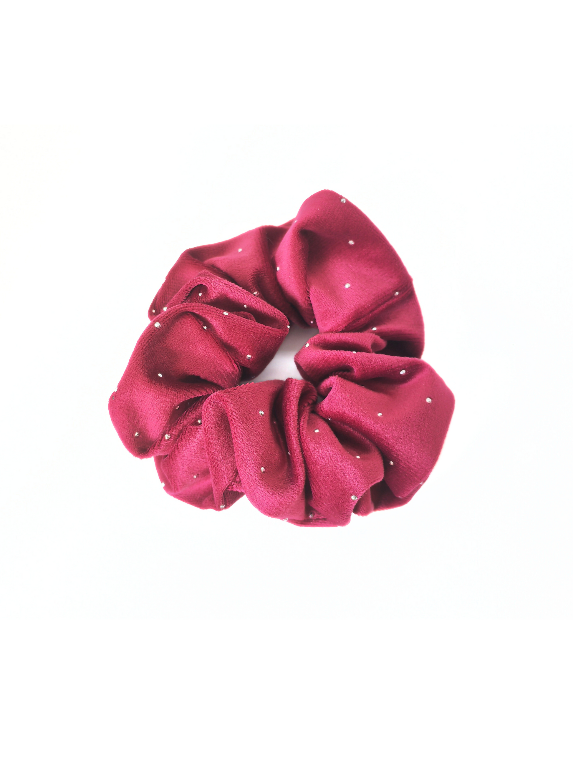 Sparkling Rhinestone Velvet Polka Dot Scrunchie - cllovestudio