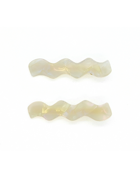 Wavy Shell Hair Pins (2-Pack) - cllovestudio