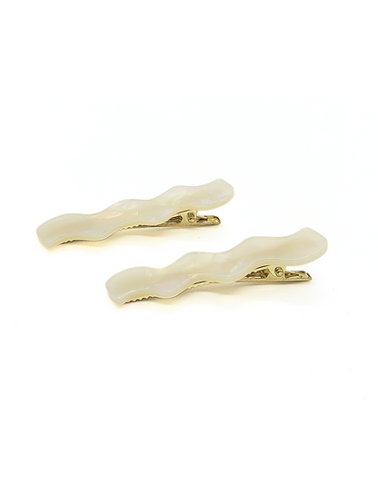 Wavy Shell Hair Pins (2-Pack) - cllovestudio