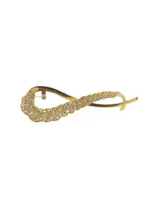Zircon Feather Twist Hair Clip-cllovestudio
